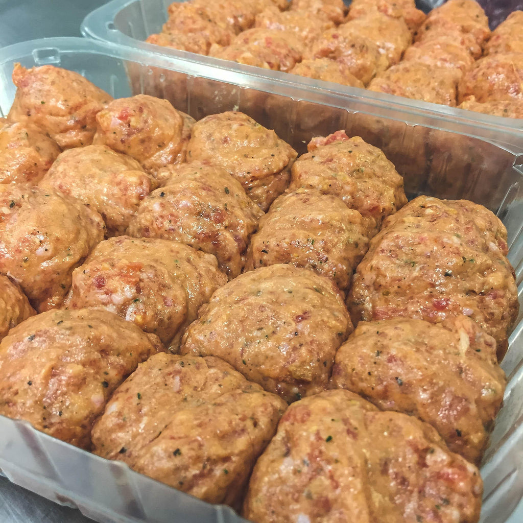 Buy Pork, Tomato & Basil Meatballs Online from Aberdeenshire Larder
