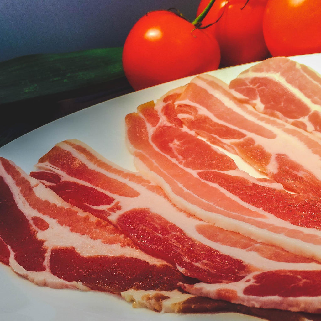 Buy Unsmoked Streaky Bacon 200g Online from Aberdeenshire Larder