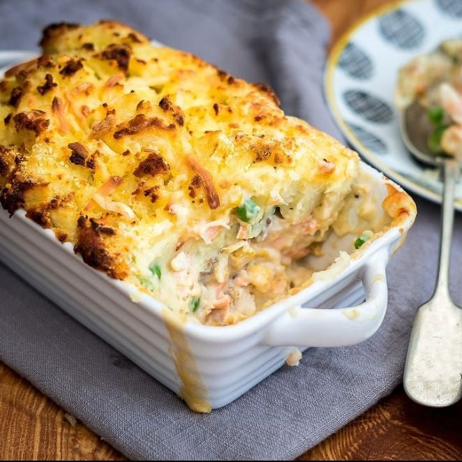 Easy, Quick, Cheesy Family Fish Pie Recipe with Scottish Fish from Peterhead, Aberdeenshire 