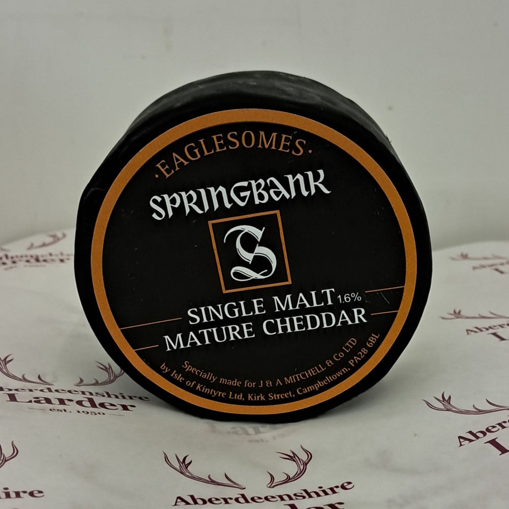 Springbank Whisky Mature Cheddar Cheese Truckle