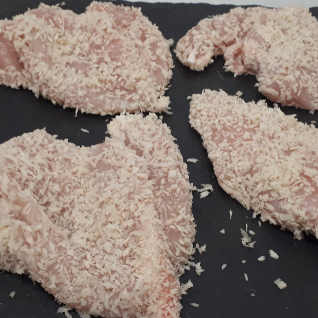 Buy Butterflied Chicken Breast in Panko Breadcrumb Online from Aberdeenshire Larder