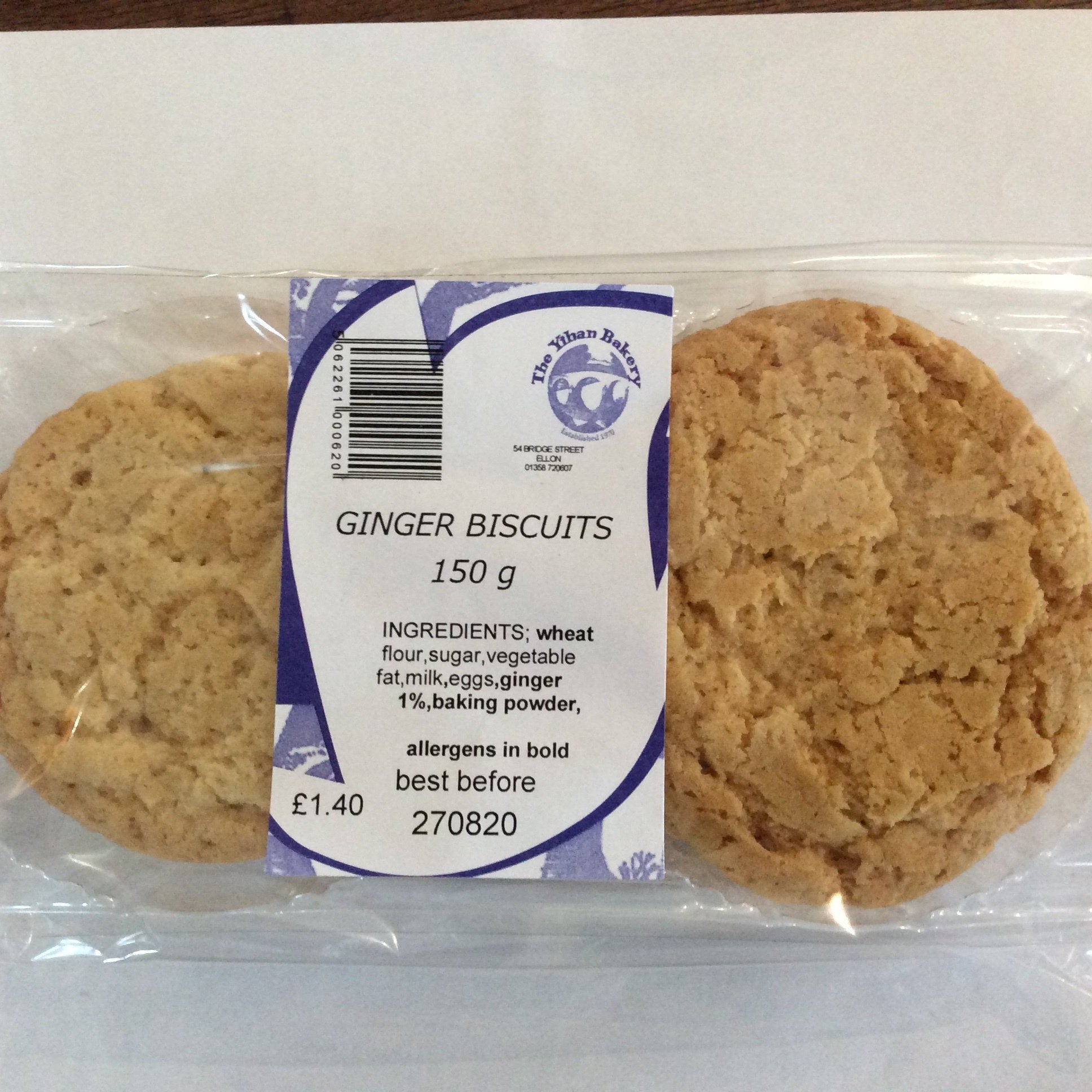 Ythan Bakery Ginger Biscuits