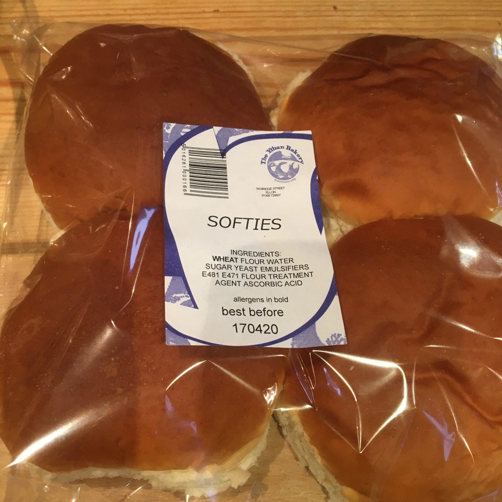 Softies Ythan Bakery (x 4)